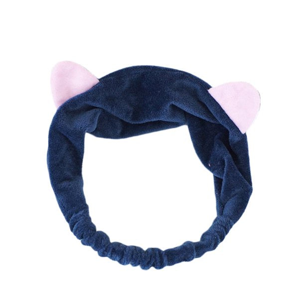 Bandana Bando Korea Import Headband Kain Karet Motif Kuping Kucing Telinga Kelinci Kepala Rambut