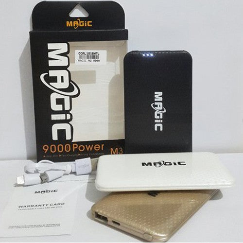 Powerbank MAGIC M3 9000Mah Single USB Output Power Bank Original