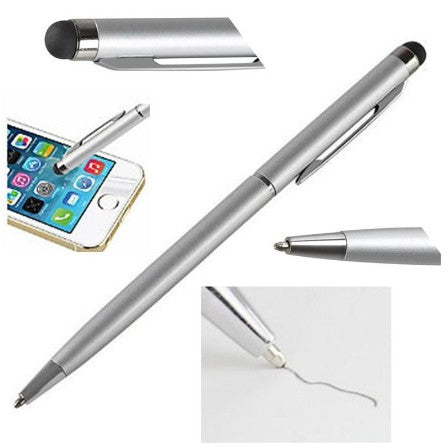 Stylus + Pen 2IN1 Ballpoint Pulpen Smartphone Hp Touchscreen Touch Screen Pena Sensitive Tablet