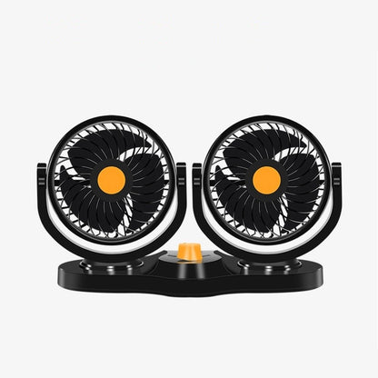 Kipas Angin Mobil V-303 / V-304 Car Cooling Double Headed Fan 360 Degree Rotatable / Kipas Pendingin Udara Mobil Aksesoris Interior Air Conditioner AC Mini Tempel Dashboard