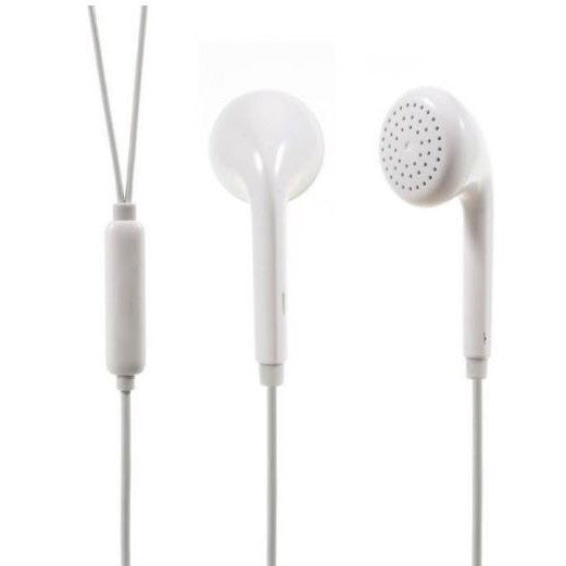 Headset Earphones Handsfree Earbud Stereo earphone putih untuk hp samsung vivo oppo huawei xiaomi