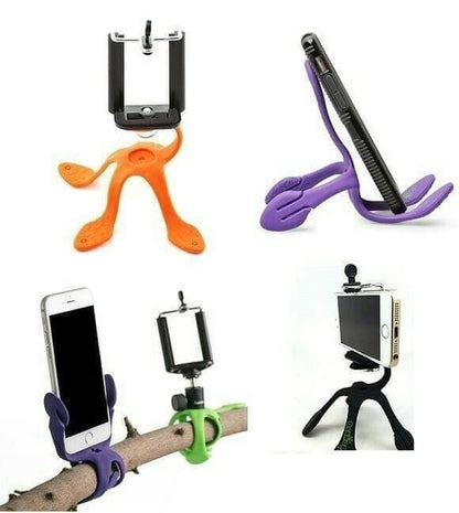 Gekko Pod Gekkopod Flexipod + Holder U Mini Tripod Kaki Cicak Flexible Pod Standing HP Universal