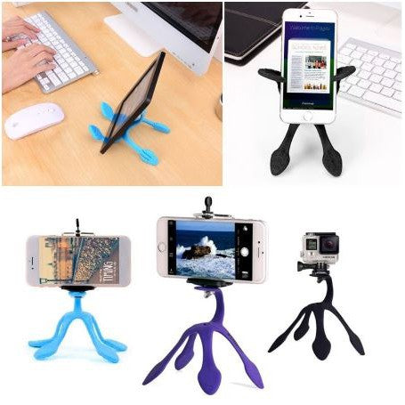 Gekko Pod Gekkopod Flexipod + Holder U Mini Tripod Kaki Cicak Flexible Pod Standing HP Universal