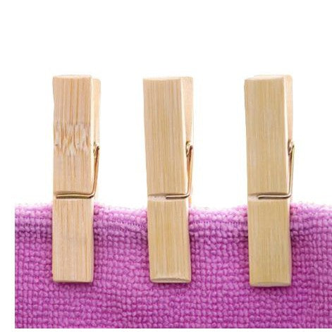 Natural Bamboo Peg / Wooden Clip Bambu Polos Klip Foto Jepitan Jemuran Dekorasi Kamar Serbaguna