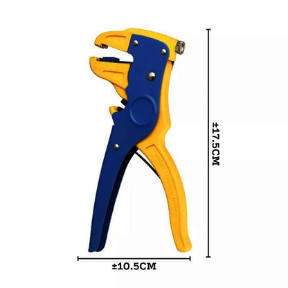 Tang Pengupas dan Pemotong Kabel Listrik 2in1 / Alat Pembuka Kulit Kabel UTP LAN Automatic Wire Cable Stripper Peralatan Perkakas Tangan Multifungsi Cable Tunggal Ganda Datar Multi