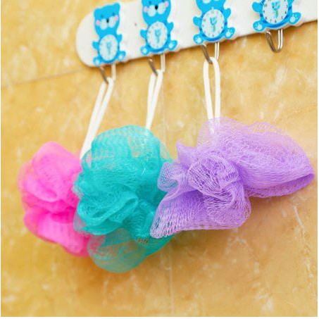 SPONS MANDI SHOWER PUFF Bath Sponge Jaring Sikat Badan Spon Busa Sabun Mekar Soap Bubble Foam Daki