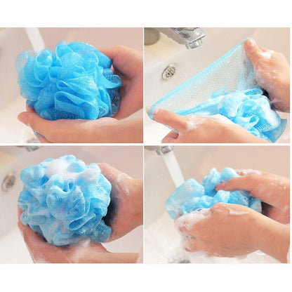 SPONS MANDI SHOWER PUFF Bath Sponge Jaring Sikat Badan Spon Busa Sabun Mekar Soap Bubble Foam Daki