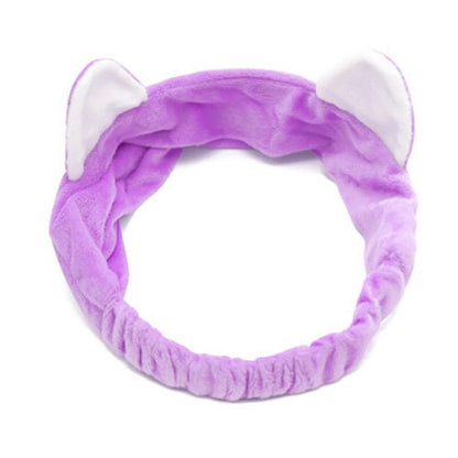 Bandana Bando Korea Import Headband Kain Karet Motif Kuping Kucing Telinga Kelinci Kepala Rambut