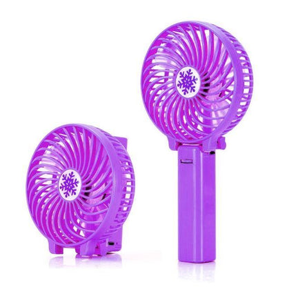 Kipas Angin Tangan Handy Mini Fan Handheld Rechargeable Portable 2000mAh Lipat