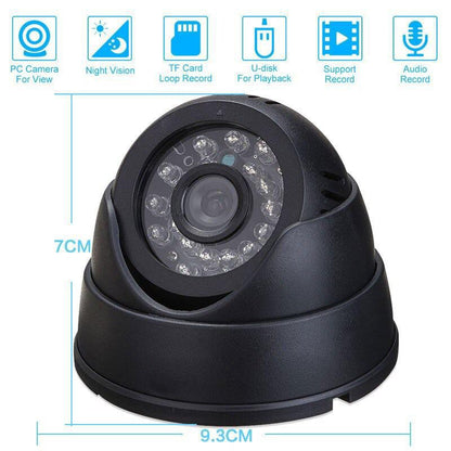 Camera CCTV Dome Indoor Memory Card Tanpa DVR Camera Penyimpanan Via Memori Micro Sd