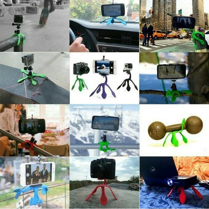 Gekko Pod Gekkopod Flexipod + Holder U Mini Tripod Kaki Cicak Flexible Pod Standing HP Universal