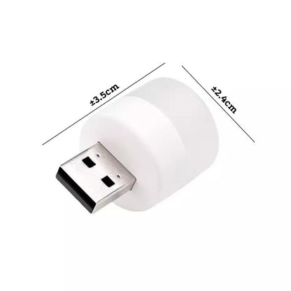 Lampu LED Mini USB Portable / Lampu Penerangan Untuk Baca Belajar Tidur Emergency / Mini Led Bulb Light Usb Bohlam Kecil Darurat Serbaguna Unik Bisa Colok di Laptop Adaptor Charger Powerbank