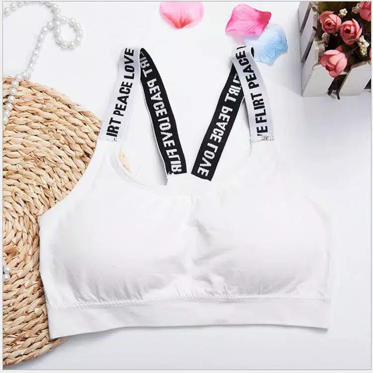 Sport Bra Kemben Push Up Import Busa Tanpa Kawat Pakaian Dalam Wanita Bralette Bra Cup Gym Fitness