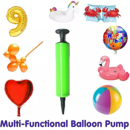 Pompa Balon Tangan Manual / Alat Pompa Tiup Angin Balloon Bola Pelampung Ban Renang / Portable Manual Hand Pump / Pompa Mini Multiwarna Serbaguna