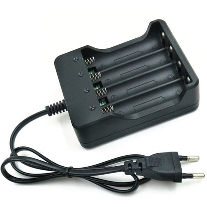 Desktop Charger Universal 4 Slot Kabel baterai Senter Powerbank 18650 Charger Batre Rokok Elektrik