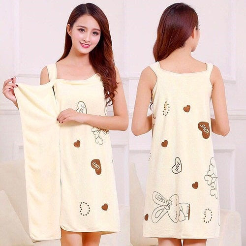 Baju Handuk Mandi Karakter Wearable Towel Kimono Renang Multifungsi / Bath Towel