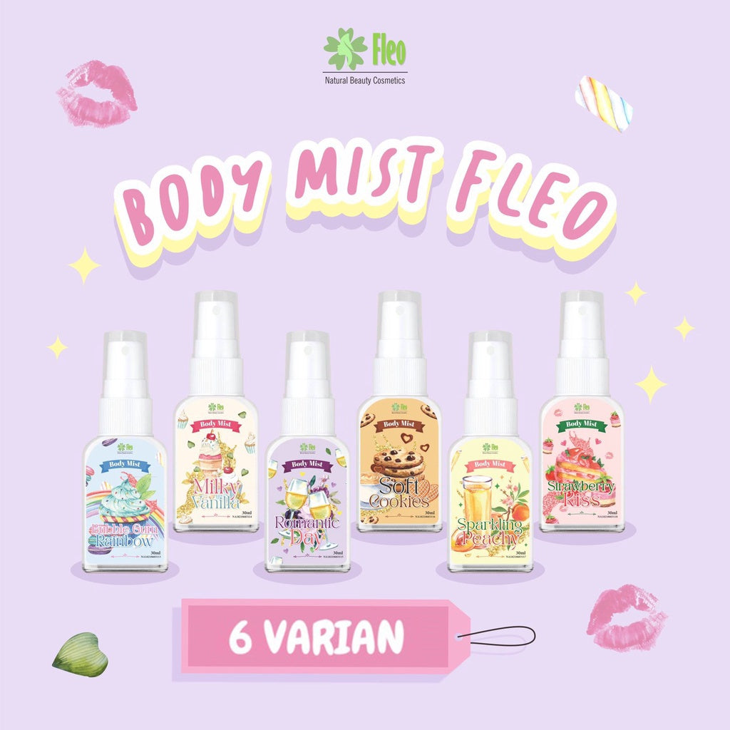 Body Mist By FLEO 30ml BPOM / Parfum Pengharum Badan Wanita Wangi Tahan Lama / Body Spray Parfume Travel Size 30 ml Pewangi Baju Semprot Travel size