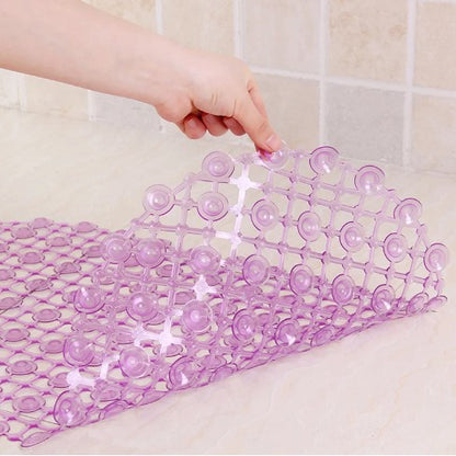 Keset Kamar Mandi Anti Licin / Alas Kaki Toilet Dapur / Karpet Lantai Silikon Suction Cup Bathroom Anti Slip Mat PVC Anti Slip