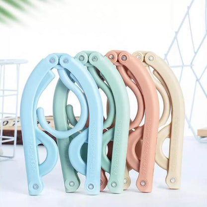 Hanger Lipat Gantungan Baju / Cantelan Jemuran Pakaian Baju Syal Hijab / Foldable Hangers For Travel Portable Serbaguna Travelling