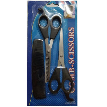 Gunting Rambut Set 3 Pcs / Peralatan Styling Hair 3 in 1 Alat Potong Rambut Gunting Sisir Sasak