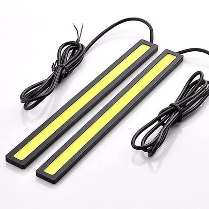 Lampu LED DRL Plasma COB 17cm 24 Chip Universal Strip Lamp 17 cm Lampu Depan Mobil Motor Lampu Kolong Bumper Senja Super Terang Berkualitas