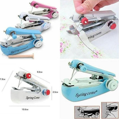 Mesin Jahit Mini Portable / Steples Mesin Jahit Tangan Manual / Spring Come Mini Sewing Kit Stapless / Souvenir Wedding Pernikahan Unik Lucu