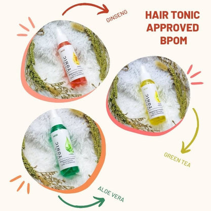 Hair Tonic By ACL BPOM Serum Tonik Vitamin Rambut Spray Ala Salon 60ml 100ml Treatment Anti Rontok Nutrisi Akar Kulit Kepala Aloevera Ginseng