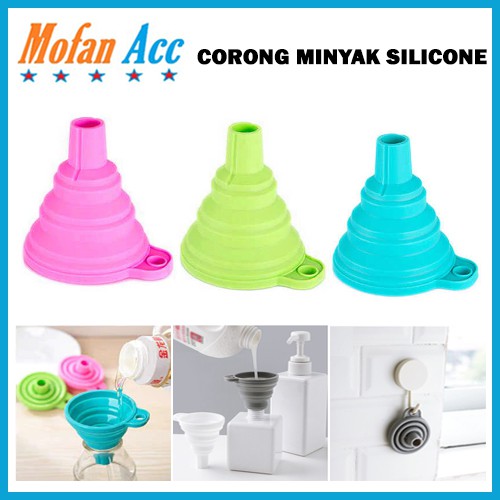 Corong Lipat Silicone Refill Sabun Minyak / Corong SIlikon Serbaguna