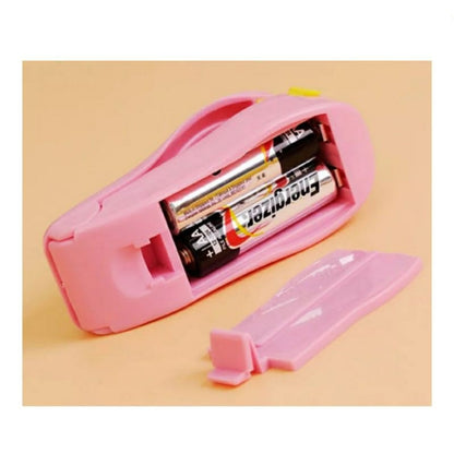 Super Handy Sealer Pengemas Makanan / Mini Hand Sealer Perekat Plastik- Putih #EC008