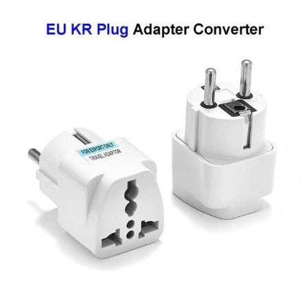 Over Steker Adaptor 3 Kaki Travel Adapter ke 2 Universal (UK + US+ AU)