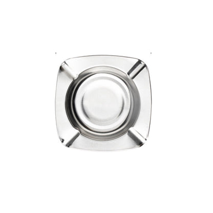 Asbak Rokok Stainless Steel Anti Karat 12 cm / Tempat Abu Ampas Rokok Wadah Bulat Tatakan Mangkok Sampah / Ashtray Cigarette Seng Simple Untuk Souvenir Pernikahan Cafe Hotel Resto Kantor