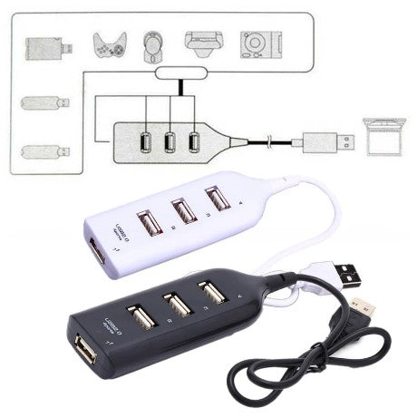 USB HUB 4in1 4 Port Output Colokan Flashdisk Mouse Speaker For Laptop Pc Komputer