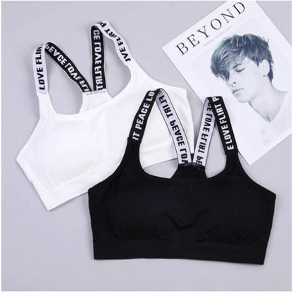 Sport Bra Kemben Push Up Import Busa Tanpa Kawat Pakaian Dalam Wanita Bralette Bra Cup Gym Fitness