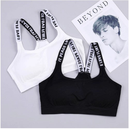 Sport Bra Kemben Push Up Import Busa Tanpa Kawat Pakaian Dalam Wanita Bralette Bra Cup Gym Fitness