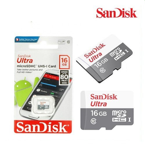 Memori Sandisk Ultra Memory MicroSDHC MicroSDXC Class 10 16GB 32GB 64GB 80mb/s 100mb/s