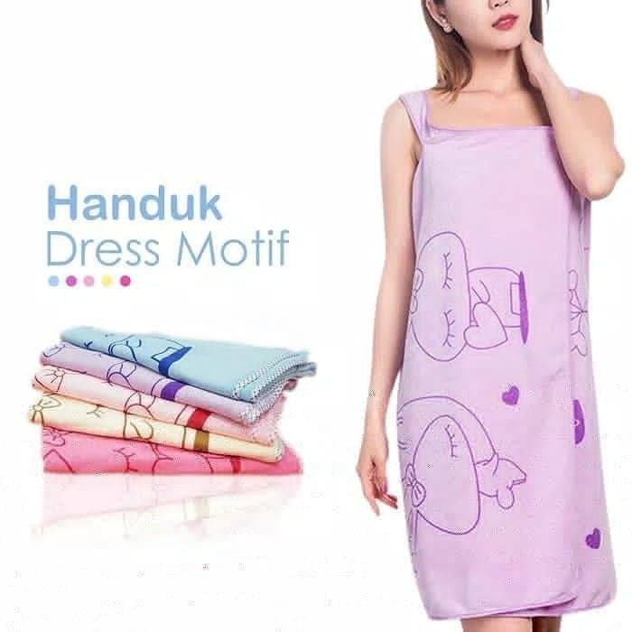 Baju Handuk Mandi Karakter Wearable Towel Kimono Renang Multifungsi / Bath Towel