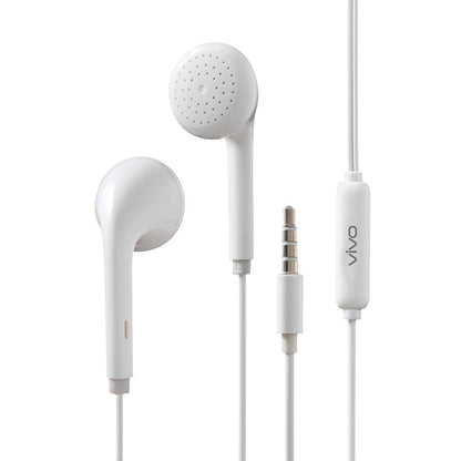 Headset Earphones Handsfree Earbud Stereo earphone putih untuk hp samsung vivo oppo huawei xiaomi