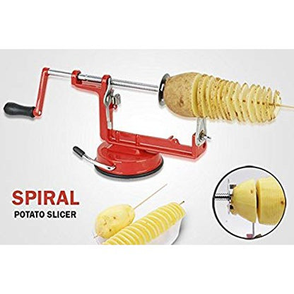 Spiral Potato Slicer Chips Pengiris Pemotong Serutan Parutan Putar Ulir Keripik Kentang Ubi Singkong