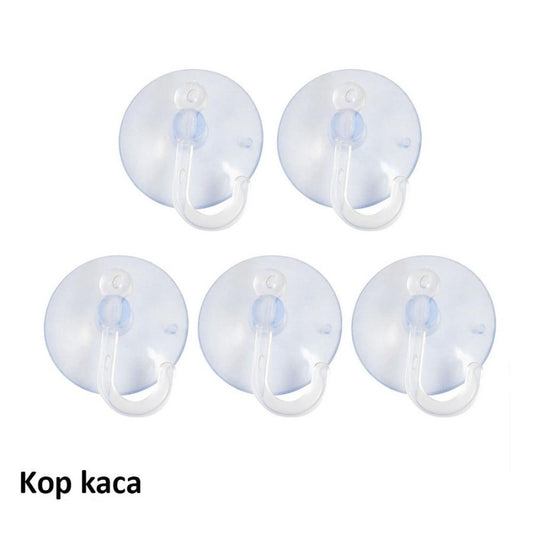 Gantungan Kop Kaca Tempel 5Cm / Cantelan Hook Baju Kain Lap Spons Kunci Handuk Pakaian Alat Masak Tanpa Paku / Tempelan Karet Hisap Silikon Suction Cup Transparan 50mm Serbaguna Kamar Mandi Tidur Dapur Rumah Tempel Kaca Keramik