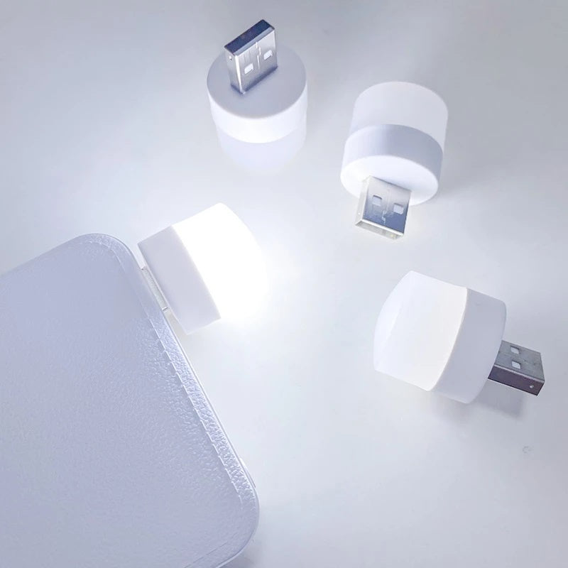 Lampu LED Mini USB Portable / Lampu Penerangan Untuk Baca Belajar Tidur Emergency / Mini Led Bulb Light Usb Bohlam Kecil Darurat Serbaguna Unik Bisa Colok di Laptop Adaptor Charger Powerbank