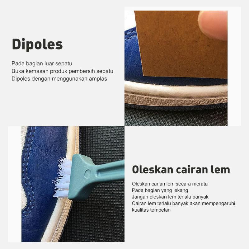 Lem Perekat Sepatu Baihere 60ml Super Kuat / Cairan Transparant Penambal Sol Sepatu Kets Sneakers Sendal Heels Tas Plastik Pakaian Kulit Kain Karet Rusak Jebol/ Lem Tambal Perbaikan Serbaguna Tahan Air Lama Shoe Glue Waterproof Transparan Terlaris