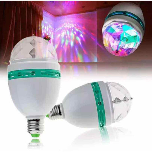 Lampu Disco Putar Full Colour Rotating Party Lamp LED Pesta Disko Warna Warni Fitting Bohlam Dugem