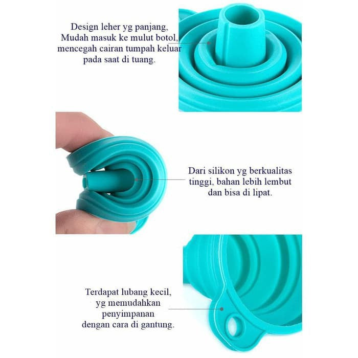 Corong Lipat Silicone Refill Sabun Minyak / Corong SIlikon Serbaguna