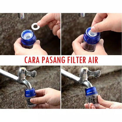 Filter Saringan Air Kran Batu / Penyaring Keran Medical Stone Water Purifier PAM Minum Sumur Mini