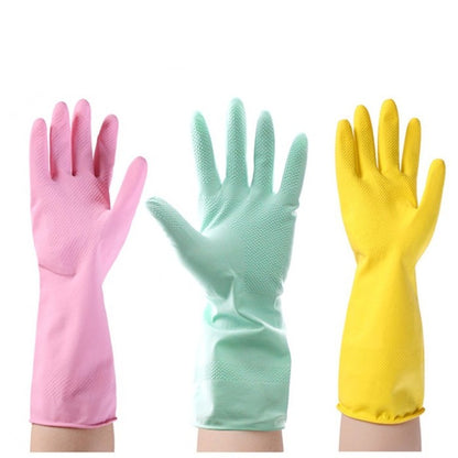 Sarung Tangan Cuci Piring Rubber Glove Karet Anti Air Panjang Cleaning Service latex Waterproof