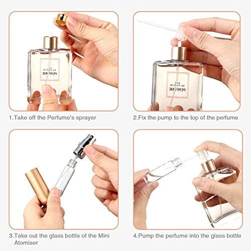 Botol Parfum Mini Travel 5ML Atomizer Bottle Spray Aluminium isi ulang kapsul lipstik semprot refill