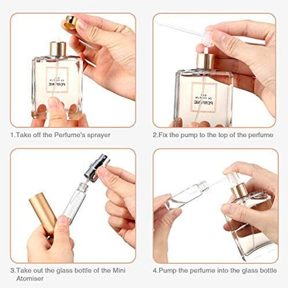 Botol Parfum Mini Travel 5ML Atomizer Bottle Spray Aluminium isi ulang kapsul lipstik semprot refill