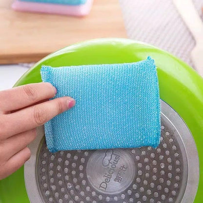 Spons Cuci Piring Warna Warni Spon Sponge Sabut Jaring Alat Dishwashing Dapur Masak Busa Serbaguna