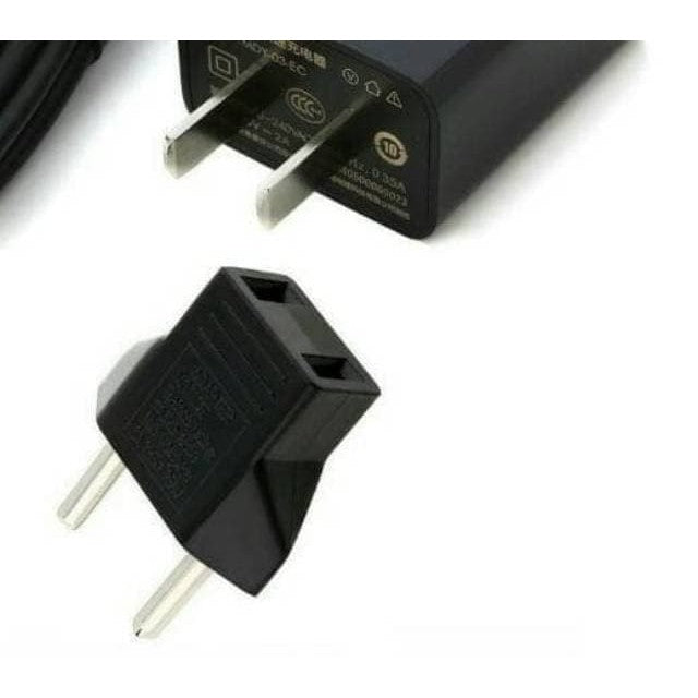 Adaptor Kepala Charger Colokan Over Steker Sambungan Listrik Gepeng Ke Bulat 2 Lubang Converter