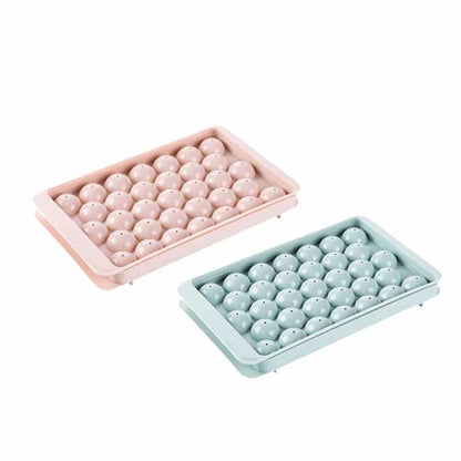 Cetakan Es Batu Bulat 33 Grid / Alat Pencetak Puding Cokelat Jelly 33 Kotak / Ice Cube Tray Mold 33 Grid Sekat Cetak Bentuk Bola Cristal Food Grade